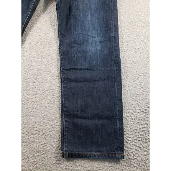 Lucky Brand Jeans Men's 34x30 Blue Denim 221 Original Straight Cotton Stretch - Picture 3 of 16